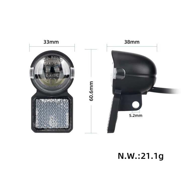Faro anteriore LED originale per scooter elettrico Kukirin A1 Fari originali per scooter elettrico KUGOO KIRIN KuKirin A1 12V Luce anteriore LED Accessori di ricambio