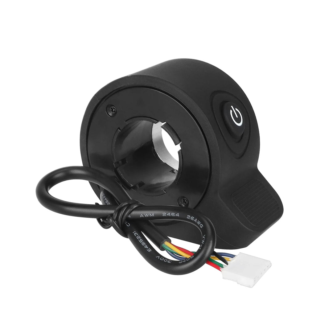 Acceleratore Black Power con interruttore luci per monopattini KUGOO S1 Plus Acceleratore a pollice con regolatore integrato cablato