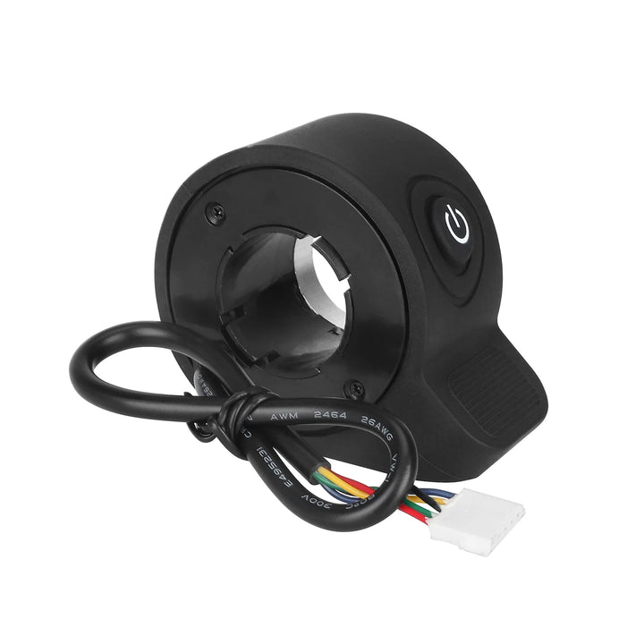 Acceleratore Black Power con interruttore luci per monopattini KUGOO S1 Plus Acceleratore a pollice con regolatore integrato cablato