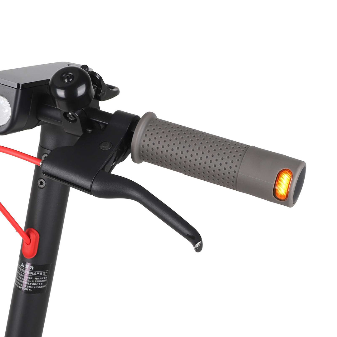 Gray Electric Scooter Turn Signal, USB Rechargeable Scooter Handle Grips,Smart Scooter Handlebar Warning Light with Remote Control, Waterproof Compatible with XIAOMI M365 Pro2 1S Ninebot G30 ES1 ES2 ES4 Electric Scooters