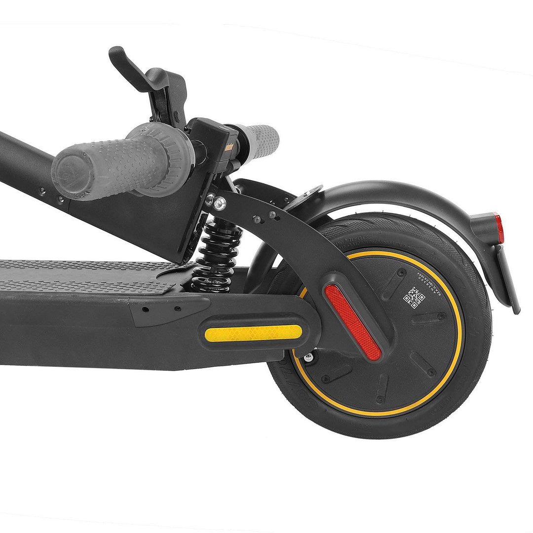 Black V2 rear suspension for G30 Max Scooter with PATENT Max G30LP/G30LE/G30E Rear Suspension Rear Shock Absorber with Rear Fender with License Plate and Enlarged Taillights