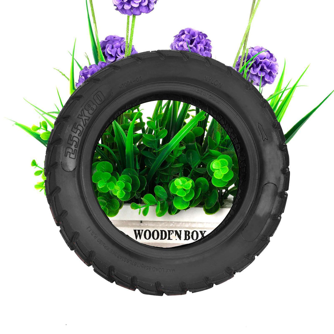 255*80 Off-Road Outer Tire 10 Inch Electric Scooter Thickened Tire For Zero 10x Electric Scooter Scooter Tire 255*80 Outer Tire Pneumatic Tire 80/65-6 10x3.0 For Kukirin g2 Max Inokim Oxo Kugoo m4 g1 Dualtron Victor Eagle Bike Minimotors