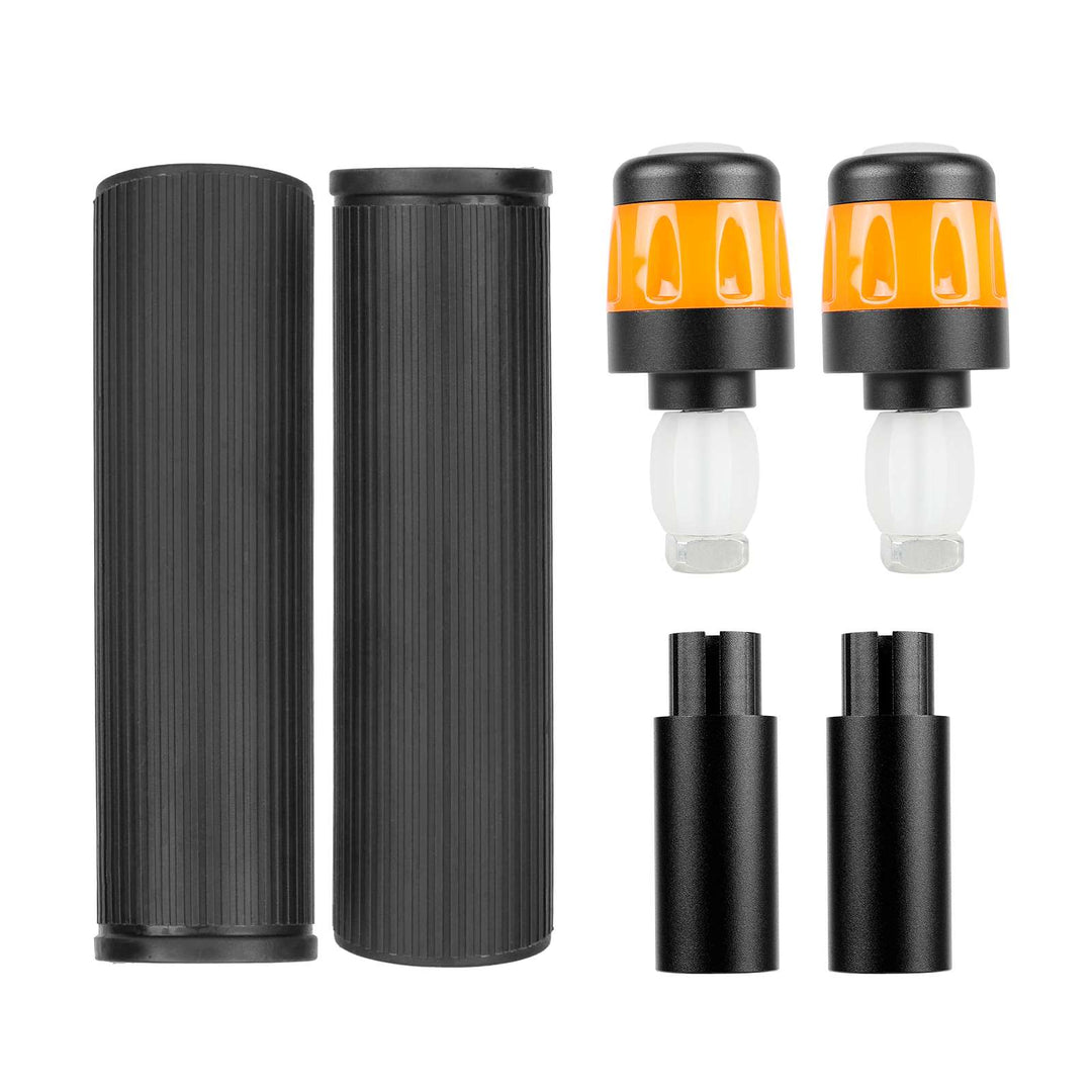 Ulip Indicatori di direzione a LED Manopole Antiscivolo per Manubrio Prolunga per Manubrio Manopole per Ninebot Max G30 G30D/E/LP Monopattino Elettrico Kit di Impugnature in Silicone con Luce Estensibile Ricaricabile USB per Max G30