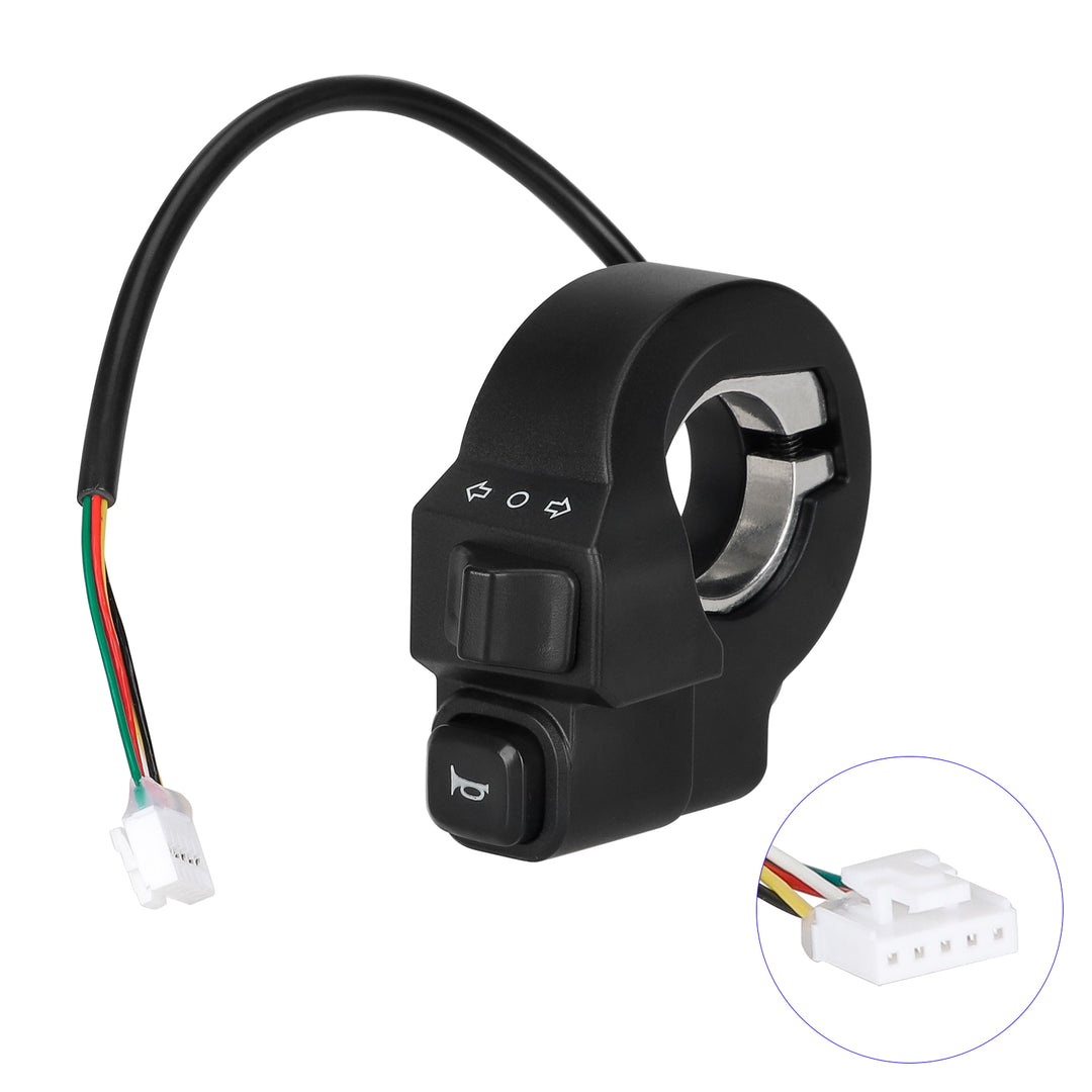 Kukirin G2 G3 G4 Electric Scooter Accessories Horn Turn Signal Two In One Switch Original 2 In 1 Handlebar Switch For Kukirin G2 G4 G3 Electric Scooter Horn Turn signal Light Controller Key Switch Accessories