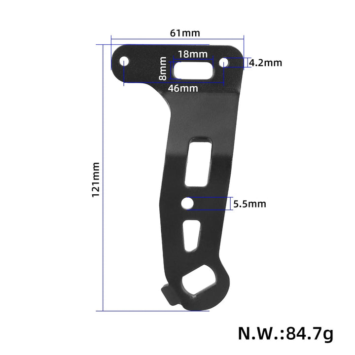 Supporto parafango posteriore sinistro per scooter elettrico Kukirin G2 Master Staffa parafango Parafango Ruota Supporto parafango Ricambi