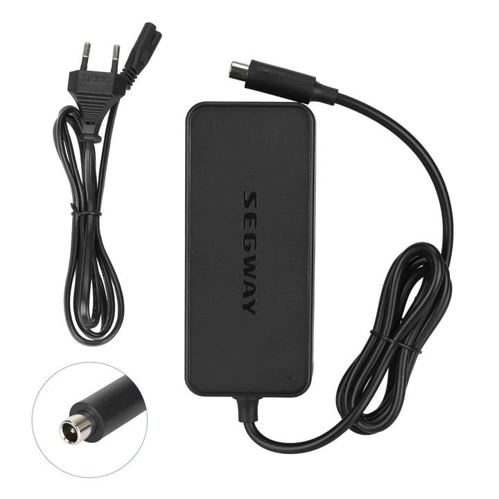 Original Charger Adapter EU Plug for Segway Ninebot Max G30 Electric Scooter 36V 42V 1.7A Domestic Original Charger Device Power Charger Adapter for Ninebot MAX G2 G30LP F65 F40 F30 F20 D28 D40 ES2 ES4 E22 E45 for 36V Lithium Battery Charger Scooter Parts
