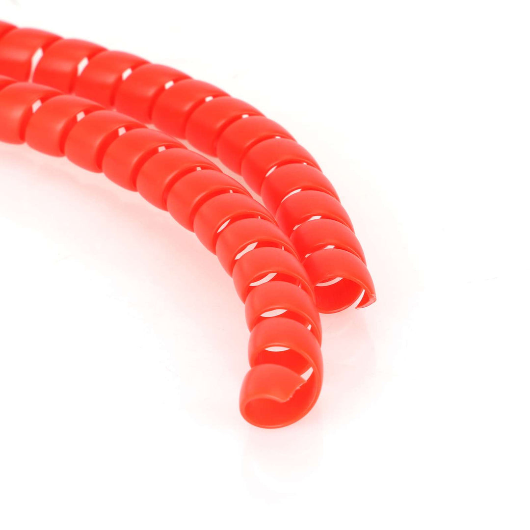 Tubo di protezione avvolgente da 8 mm 1 m, rosso, per cavo monopattino elettrico ZERO 8 10 10X DT3 DT Thunder KAABO KUGOO NINEBOT Skateboard. Guaina protettiva antipiega per cavo, avvolgicavo a spirale, tubo protettivo.