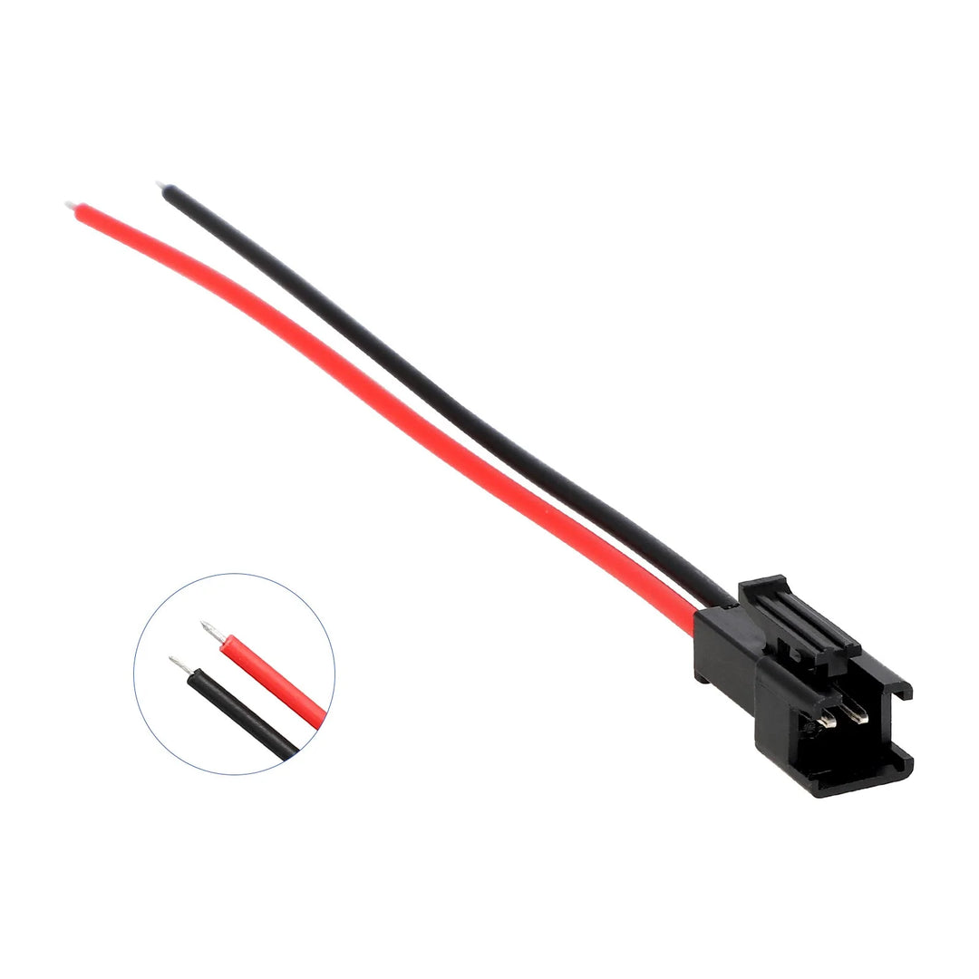 Cavo adattatore rapido da 10 cm con connettore JST SM a 2 pin (2P) femmina per strisce LED e driver