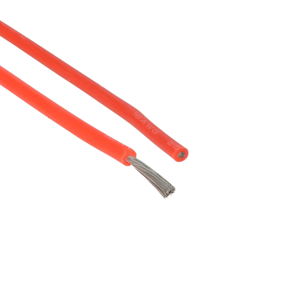 Red 16AWG Extra Soft High Temperature 30m Silicone Wire Solar Power Cable Flexible Extension Tinned Copper Wire PV Panel System DC Battery Cable