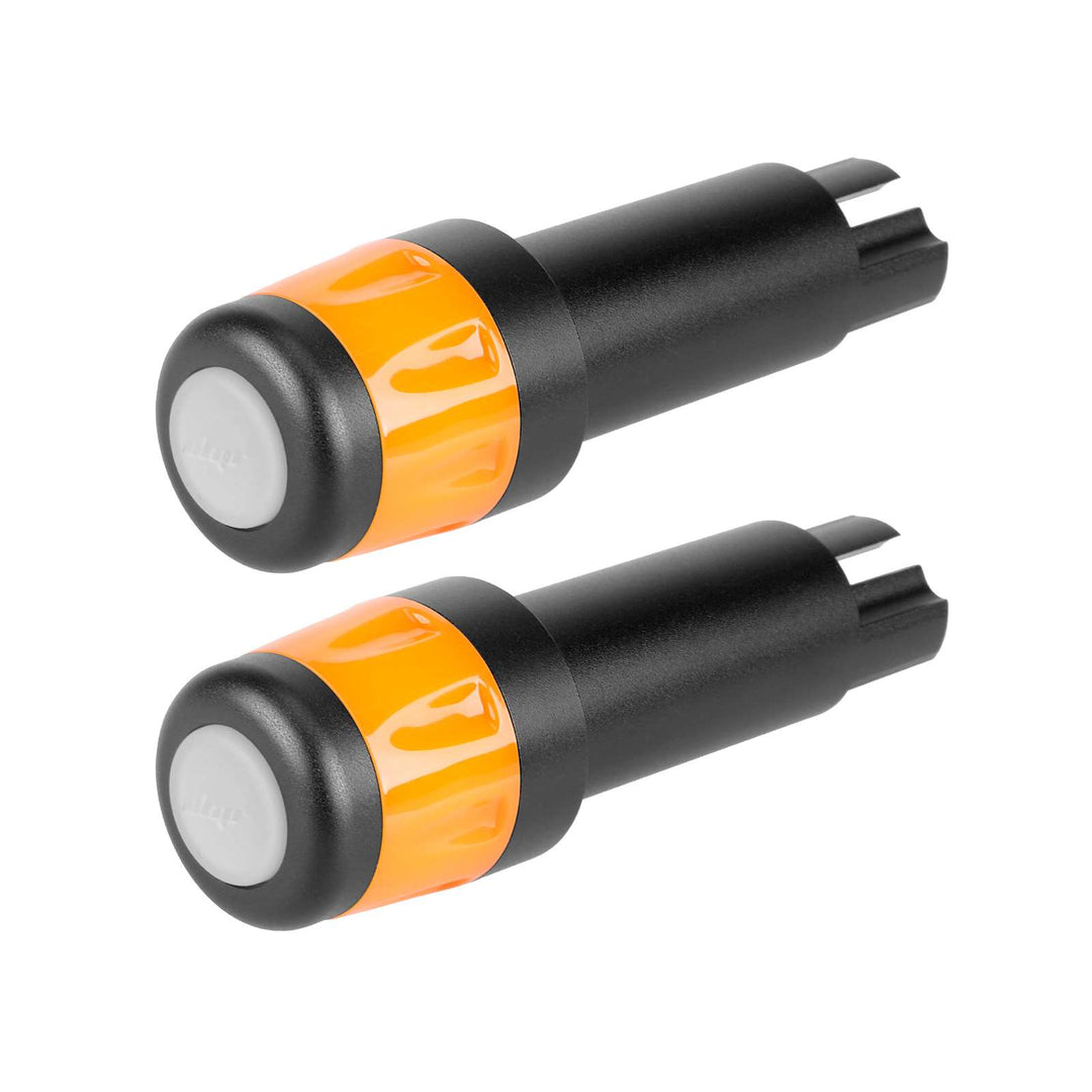 Ulip Indicatori di direzione a LED Manopole Antiscivolo per Manubrio Prolunga per Manubrio Manopole per Ninebot Max G30 G30D/E/LP Monopattino Elettrico Kit di Impugnature in Silicone con Luce Estensibile Ricaricabile USB per Max G30