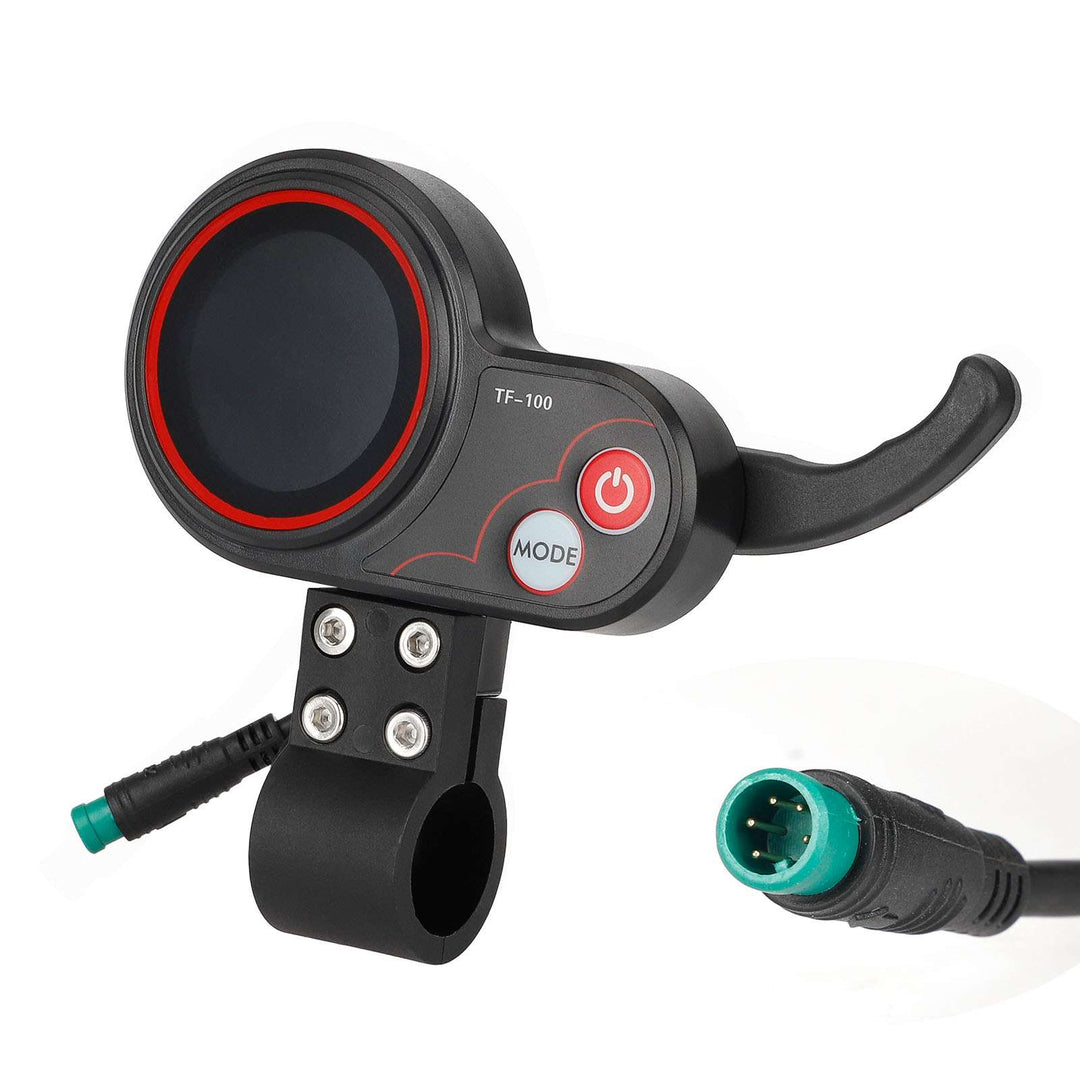 Interruttore display TF-100 nero 36-48V con 5 pin per KUGOO M4 Scooter Elettrico, display integrato nel controller dell&