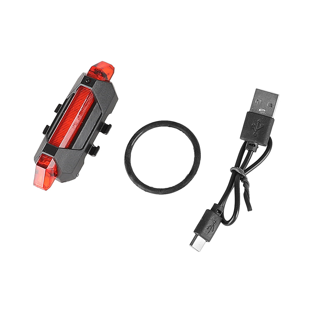 Red USB Rechargeable Bicycle Warning Tail Light Bicycle Tail Light Outdoor Cycling Led High Brightness Bicycle Light