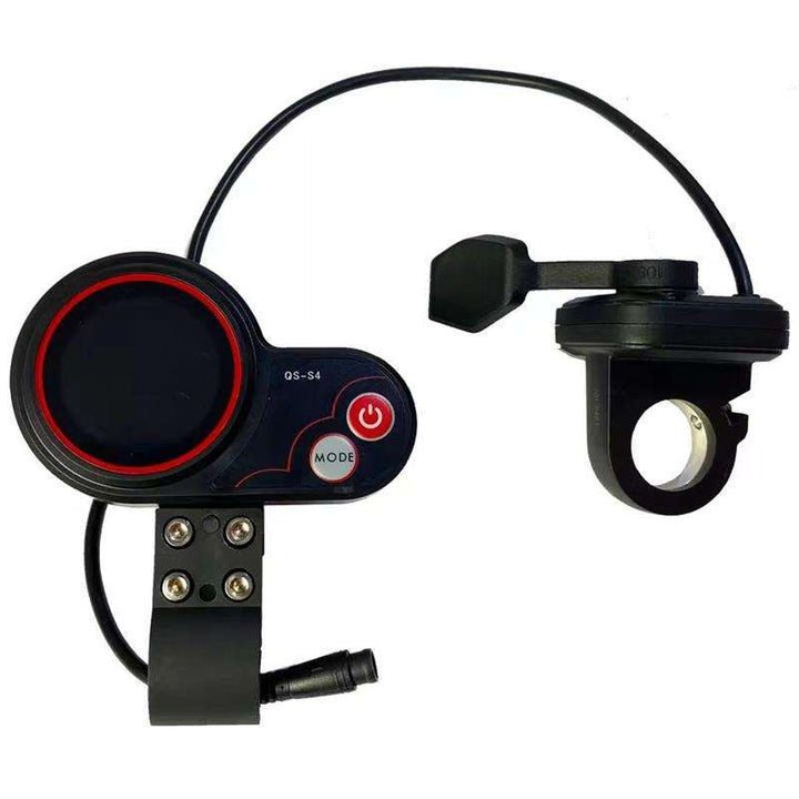 QS-S4 Throttle 36V 48V 52V 60V 72V Electric Scooter Thumb Speed Switch LCD Display for Zero Scooter 8 9 10X 11X Original Parts Power Throttle Accelerator Dial Finger Thumb Trigger Gearshift Speed Dial  Scooter Replacement Accessories Part