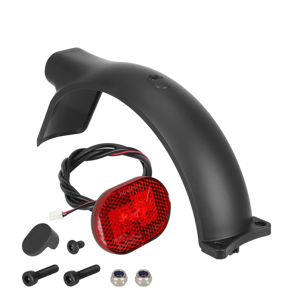 Parafango posteriore originale Xiaomi Elite con viti luminose e gancio per pneumatici, kit di ricambio parafango posteriore impermeabile per scooter elettrico Xiaomi Elite, parti di protezione parafango in plastica ABS a prova di schizzi