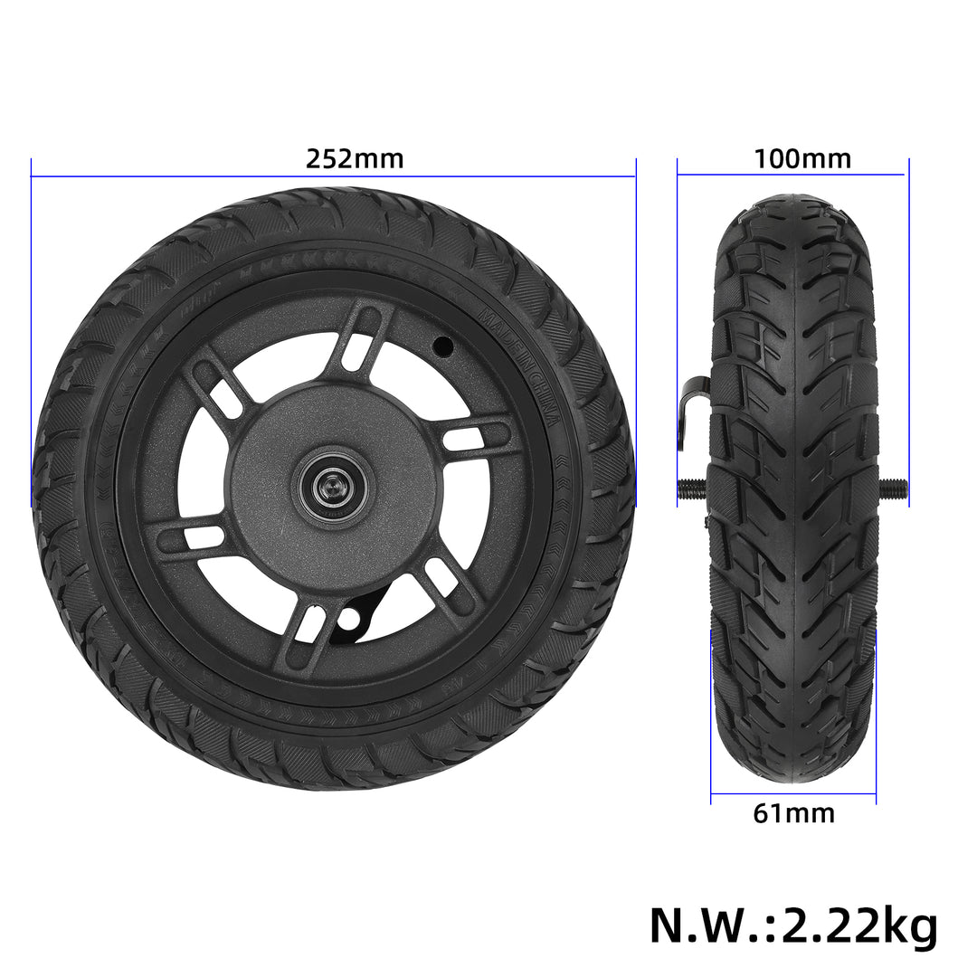 Pneumatico pieno Ulip 10*2.5(60/70-6.5) con cerchio 45mm Slot per monopattino Segway Ninebot Max G30