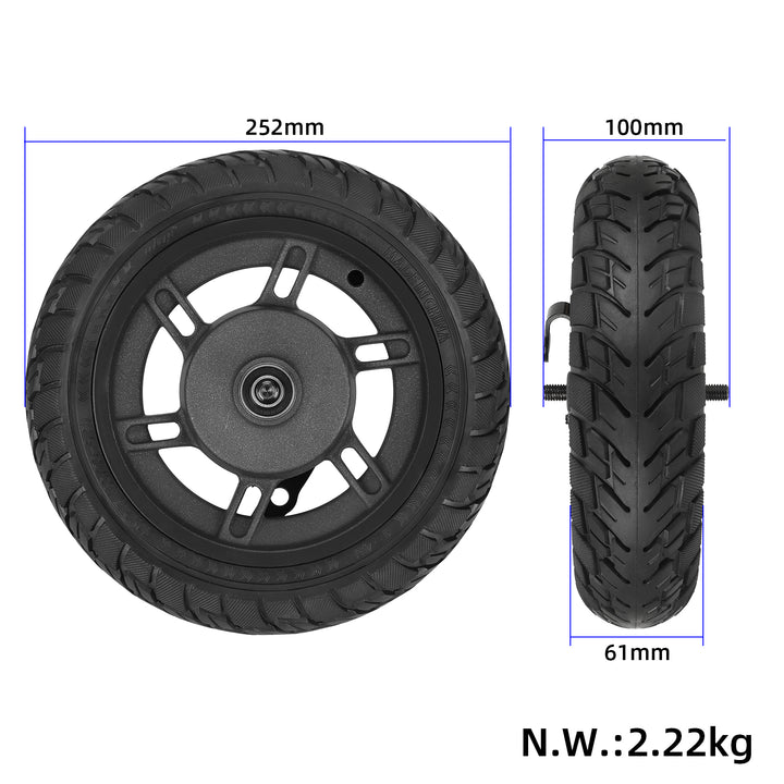 Pneumatico pieno Ulip 10*2.5(60/70-6.5) con cerchio 45mm Slot per monopattino Segway Ninebot Max G30