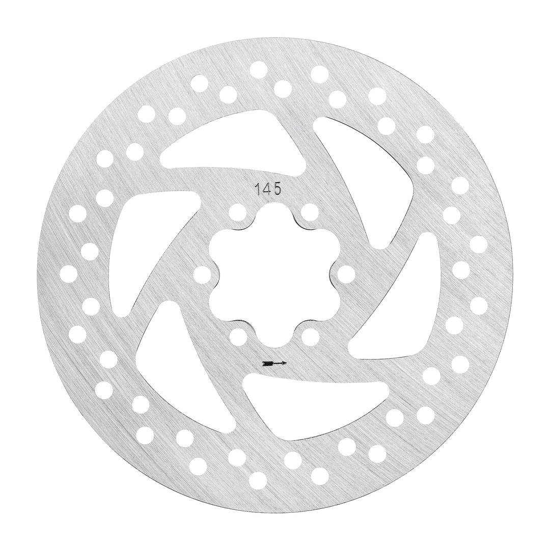 145mm Disc Brake Rotors with 6 Holes for VSETT 10+ 10 APEX DUALTRON KAABO Some Electric Scooter 
 Brake Disc Electric Scooter Brake Disc Pad Diagonal 44mm Disc 145mm Disc Brake Rotor Stainless Steel Brake Disc