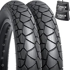 YUNSCM 2-PCS 20" E-Bike Fat Tires