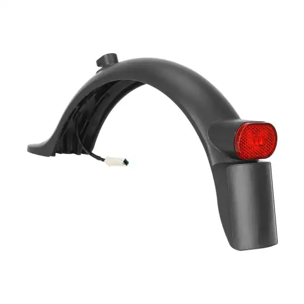 Gray rear fender with light, integral license plate and hook for M365 Pro/Pro2 scooter