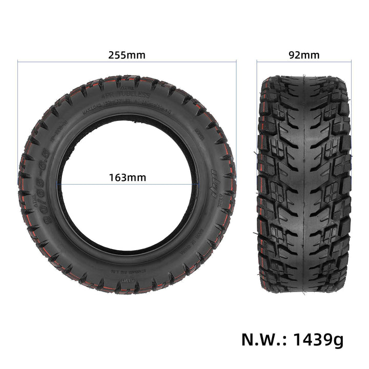 Ulip 90/65-6.5 Pneumatico tubeless autoriparante fuoristrada con gel 11 pollici 90/65-6.5 Pneumatico a vuoto con gel per monopattino elettrico Dualtron Thunder Zero 11x Pneumatico di alta qualità da 11 pollici