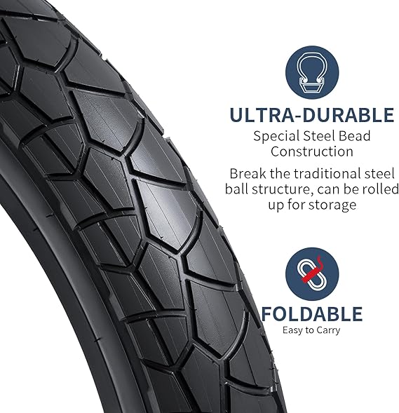 YUNSCM 2-PCS 20" E-Bike Fat Tires