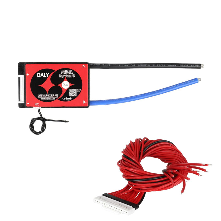DALY 3.7V 18650 Smart BMS 13S 48V 40A con interruttore Soft on/off per il controllo della scarica di potenza per E-bike Scooter