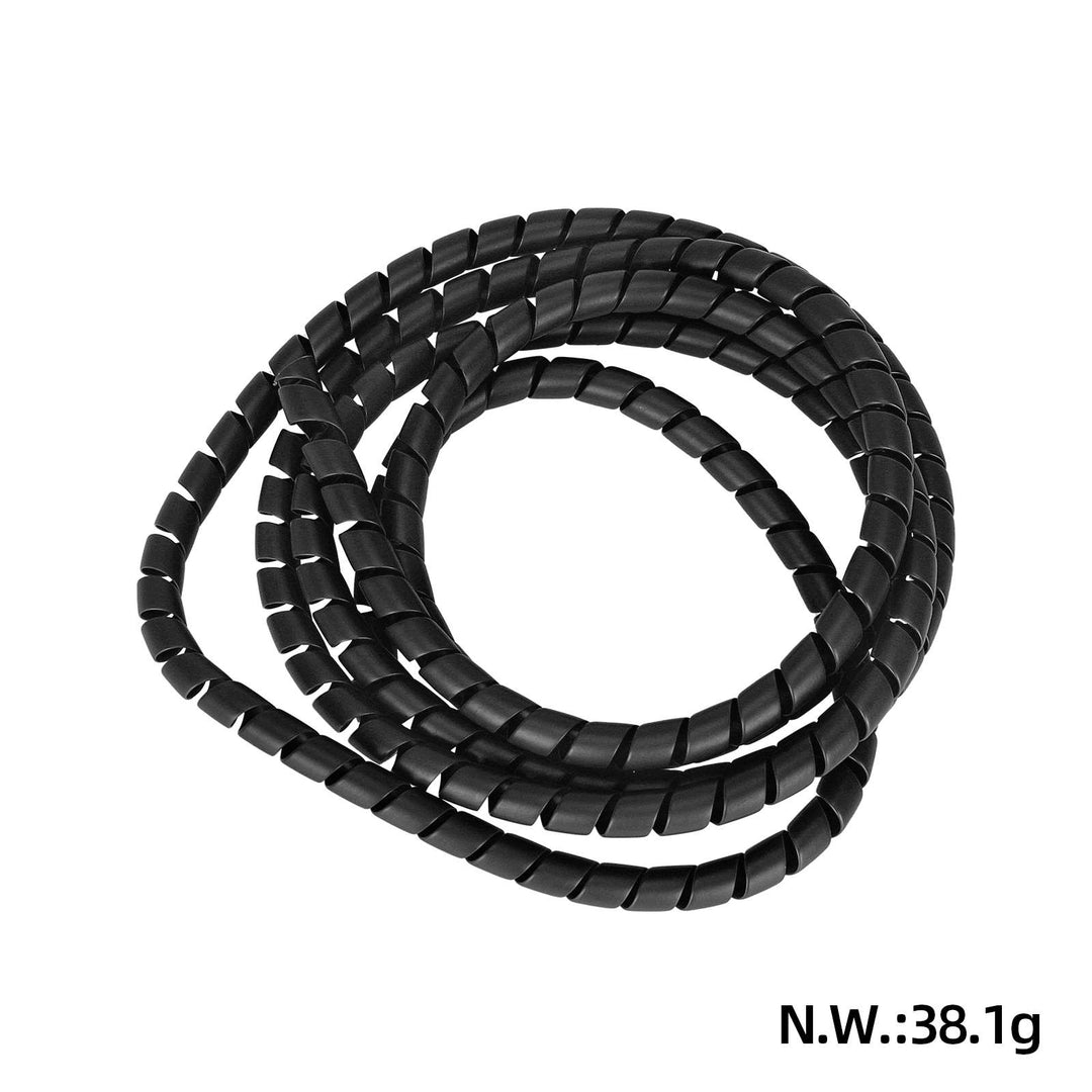 Black 8mm 2M Winding Protection Line Winding Tube of ZERO 8 10 10X Electronic Scootor DT3 DT thunder KAABO KUGOO NINEBOT Skateboard Compact Parts Cable Protection Sleeve Anti-Bite Tube Protection Sleeve Spiral Wrap Winding Protector Pipe Protection