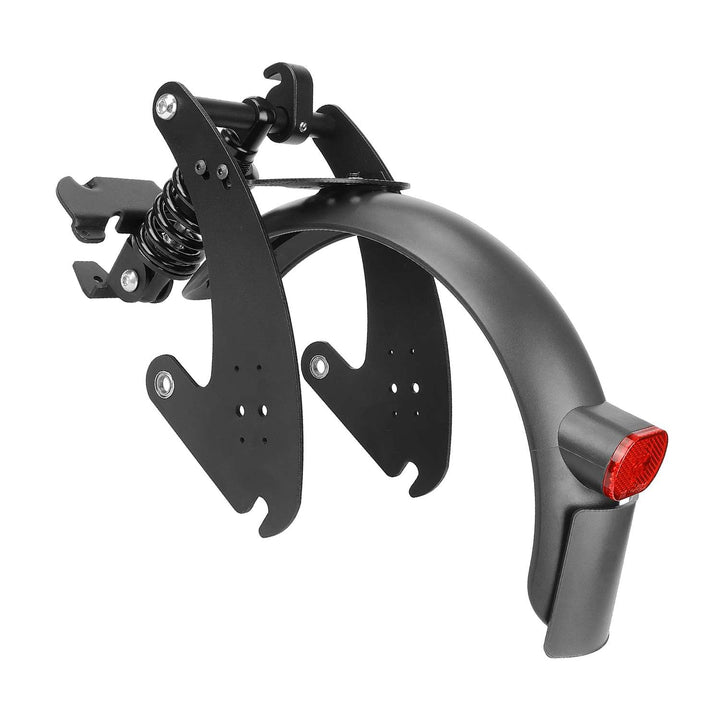 Black V2 rear suspension for G30 Max Scooter with PATENT Max G30LP/G30LE/G30E Rear Suspension Rear Shock Absorber with Rear Fender with License Plate and Enlarged Taillights