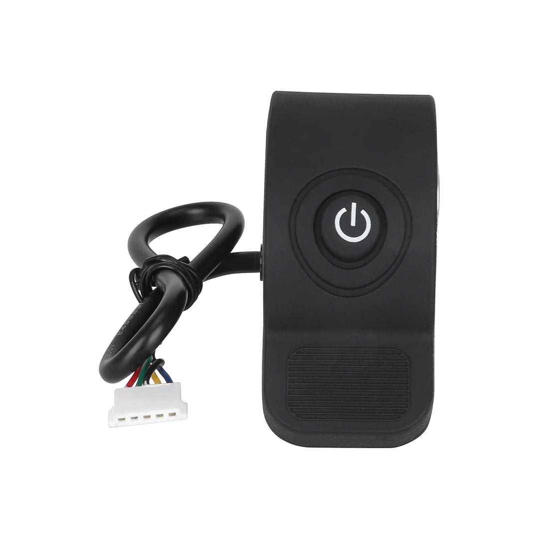 Acceleratore Black Power con interruttore luci per monopattini KUGOO S1 Plus Acceleratore a pollice con regolatore integrato cablato