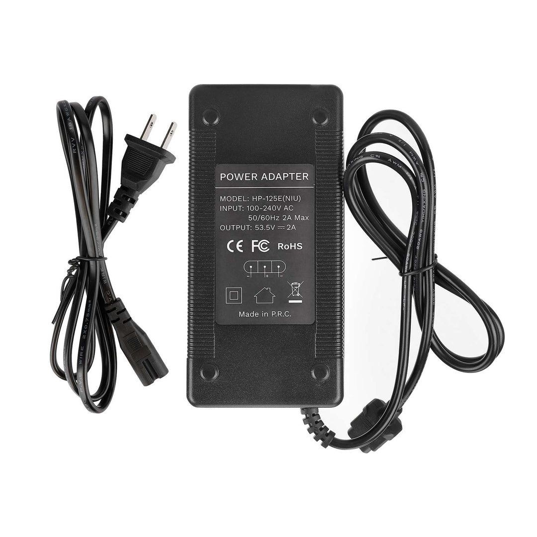 Caricabatterie 53,5V2A con standard EU per NIU KQi Air/KQi3/KQi3 Pro/KQi3 Max/KQi3 Sport/KQi2/KQi2 Pro Caricabatterie 46,8V per NIU Monopattino Elettrico