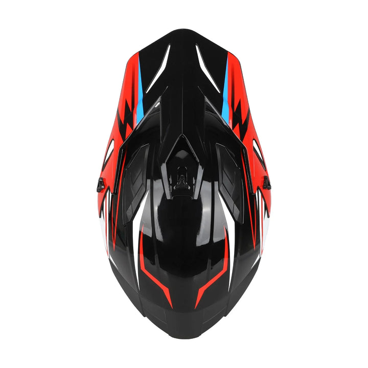 Size L (57-58 ) Shimmering Red Off-Road Helmet Adult Full-Face Bike Helmet Mountain Road Cycling Helmet Ultra-Light Off-Road Safety Helmet Outdoor Adult Cycling Helmet Sports Mountain Forest Competition Off-Road Helmet Mountain Bike Full-Face Helmet