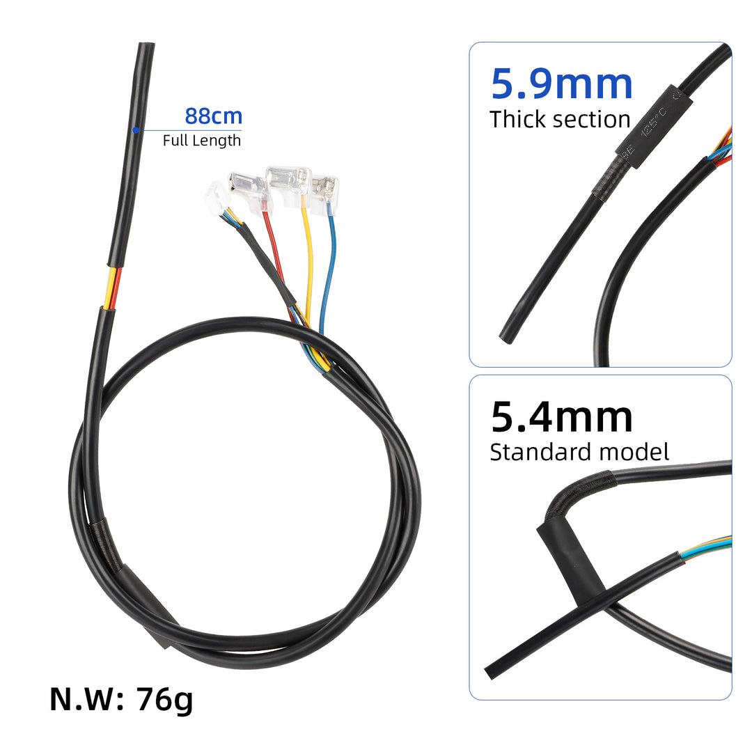 Xiaomi Thickened Motor Line Xiaomi Thickened Scooter Motor Installation Line Engine Motor Wire Cable For Xiaomi M365/M365 PRO Pro2 Mi3 Electric Scooter Front Wheel Tyre Wire Line Accessories