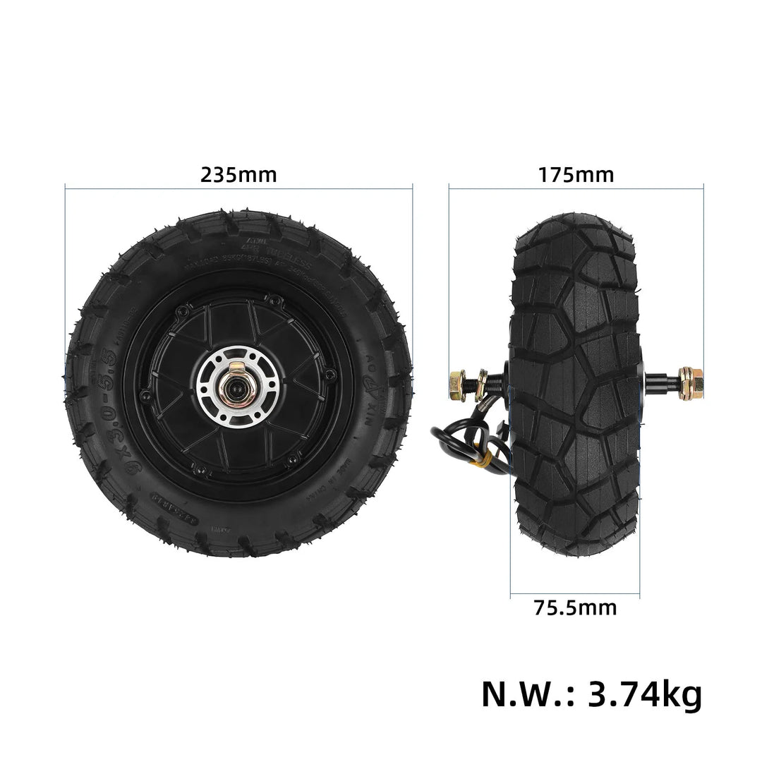 Motore per monopattino Kukirin G2 Pro DB con pneumatico sottovuoto Aoxin 9*3.0-5.5 per Kugoo Kukirin G2 Pro DB Nuovo motore ruota posteriore 48V 600W