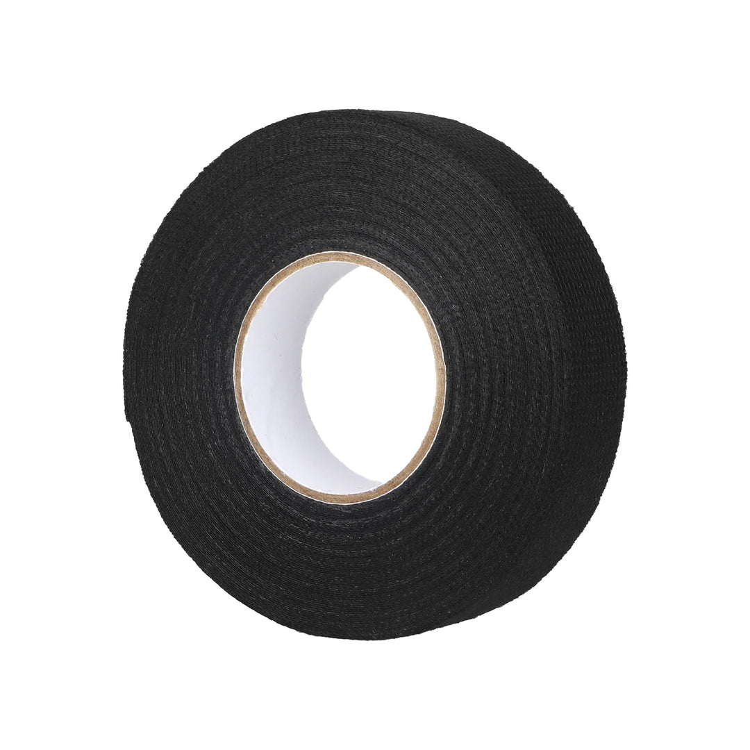 1PC 15mm/15 Meters Black New Adhesive Cloth Tape Industrial Tape For Cable Harness Wiring Loom 15mm Wire Harness Tape Cloth Fabric Adhesive Heat-resistant Loom Wrap For Automotive Electrical Insulation Cable Fixed