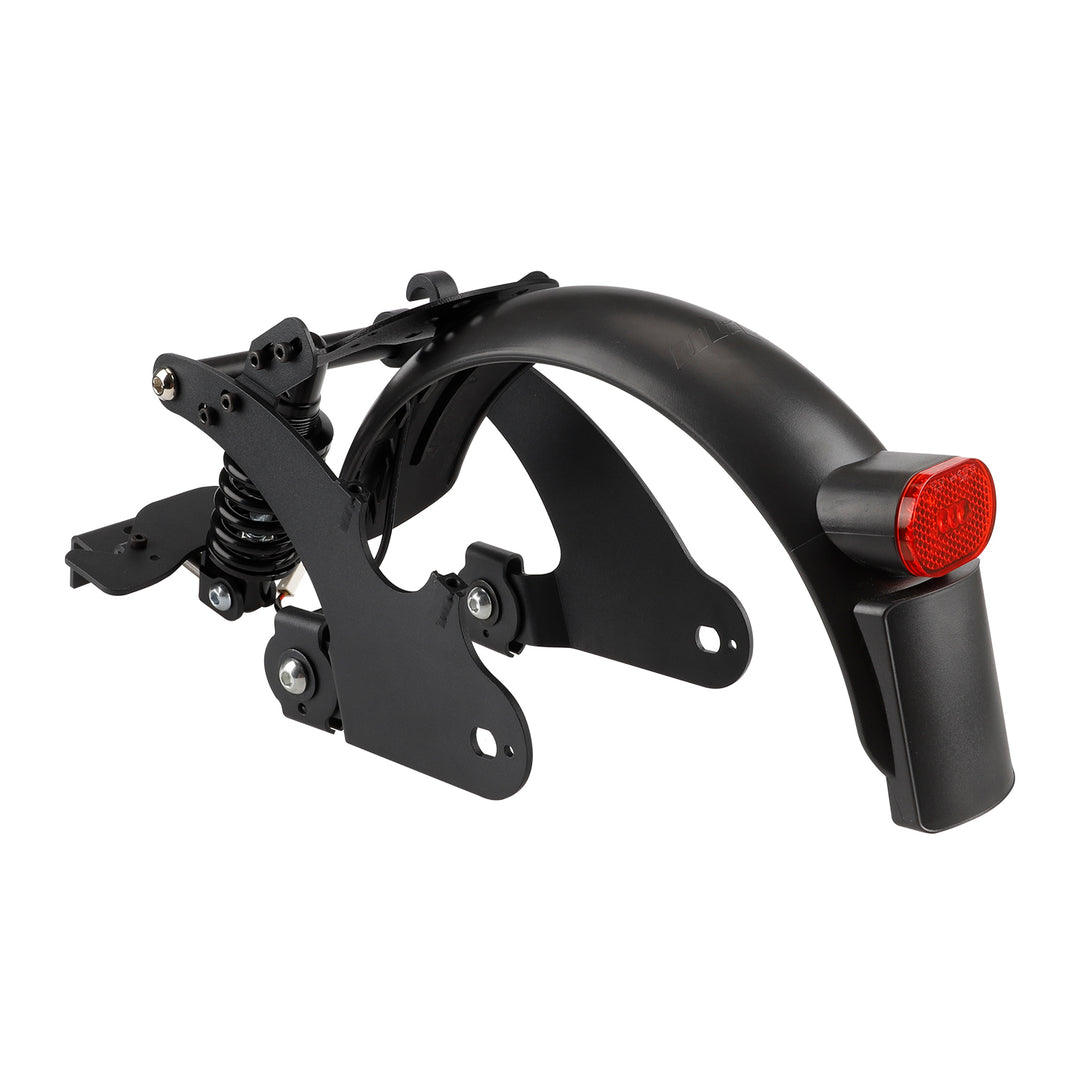 Sospensione Posteriore Nera per Monopattini Segway Ninebot F20 F25 F30 F40 Serie F20 F25 F30 F40 Ammortizzatore Posteriore Ammortizzatore di Coda Parti di Modifica Ammortizzatore a Molla con Parafango e Luce