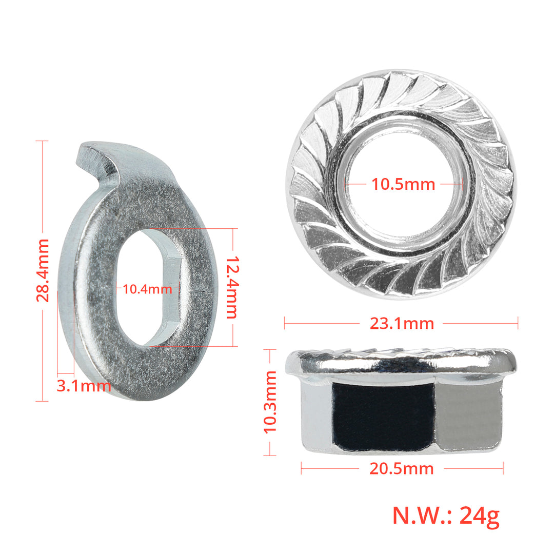 Bulloni in acciaio inossidabile, dadi fissi per ruote, viti per Xiaomi M365 PRO Pro2 1S Scooter Elettrico, ricambi durevoli, dadi in lega d&