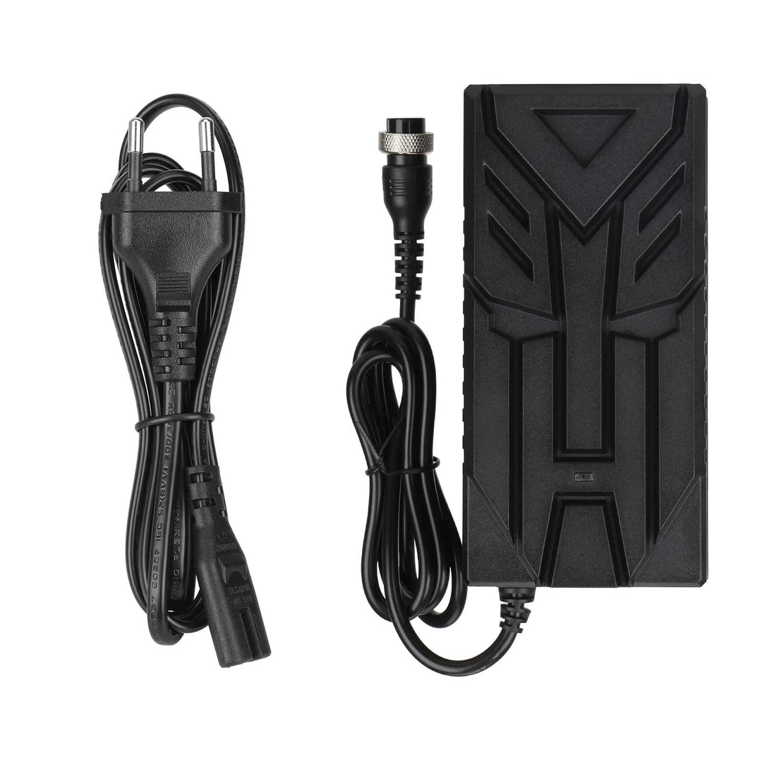 Ulip 42V~54.6V 3A CE FCC Certified Charger With GX16 3 Holes Head EU Plug Electric Scooter Battery Charger Replacement Parts Li-ion Battery Pack Charger Power Adapte Input 100-240V 48V 13S Lithium Skateboard Balance Vehicle Battery with Fan