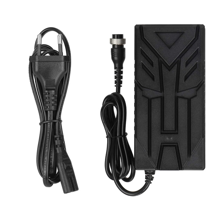 Ulip 42V~54.6V 3A CE FCC Certified Charger With GX16 3 Holes Head EU Plug Electric Scooter Battery Charger Replacement Parts Li-ion Battery Pack Charger Power Adapte Input 100-240V 48V 13S Lithium Skateboard Balance Vehicle Battery with Fan