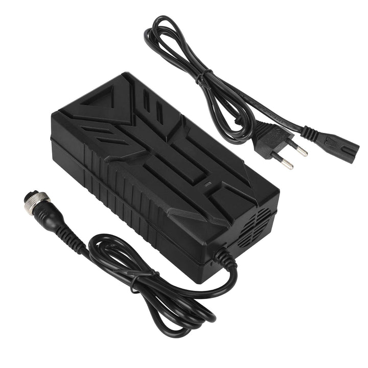 Ulip 42V~54.6V 2V CE FCC Certified Charger With GX16 3 Holes Head EU Plug Electric Scooter Battery Charger Replacement Parts Li-ion Battery Pack Charger Power Adapte Input 100-240V 48V 13S Lithium Skateboard Balance Vehicle Battery with Fan