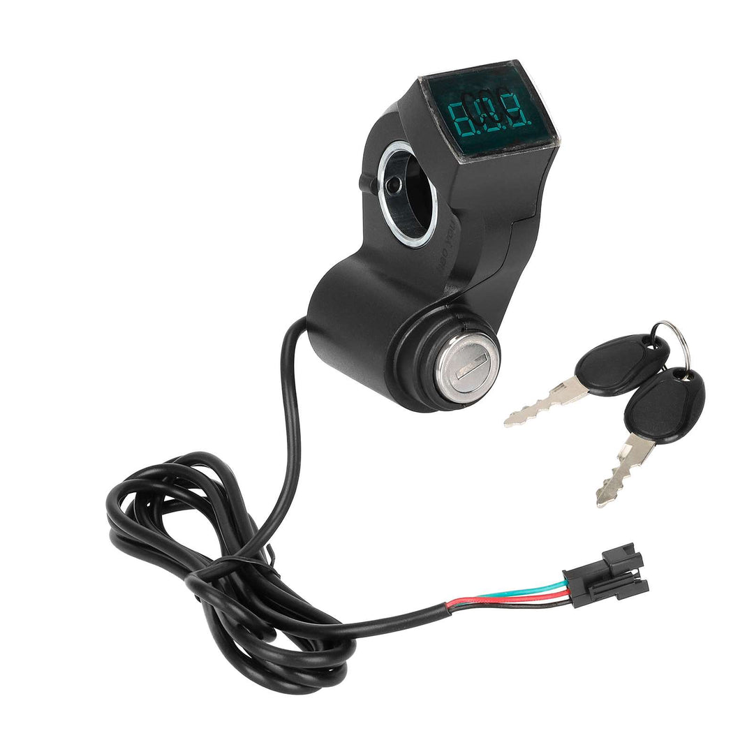 Interruttore con display digitale per accessori scooter elettrico universale Kugoo M4 interruttore di accensione a chiave interruttore display digitale interruttore elettrico scooter blocco interruttore faro impermeabile