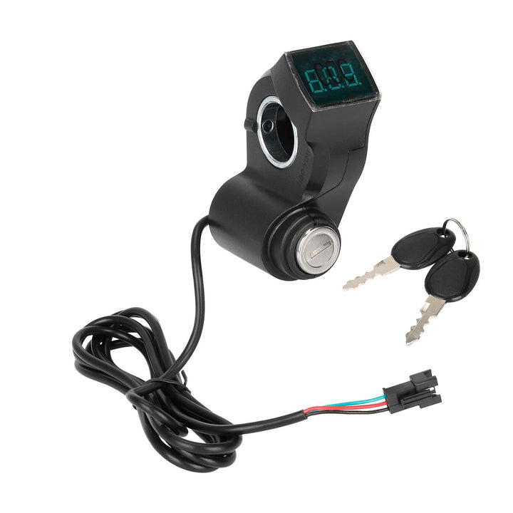 Interruttore con display digitale per accessori scooter elettrico universale Kugoo M4 interruttore di accensione a chiave interruttore display digitale interruttore elettrico scooter blocco interruttore faro impermeabile