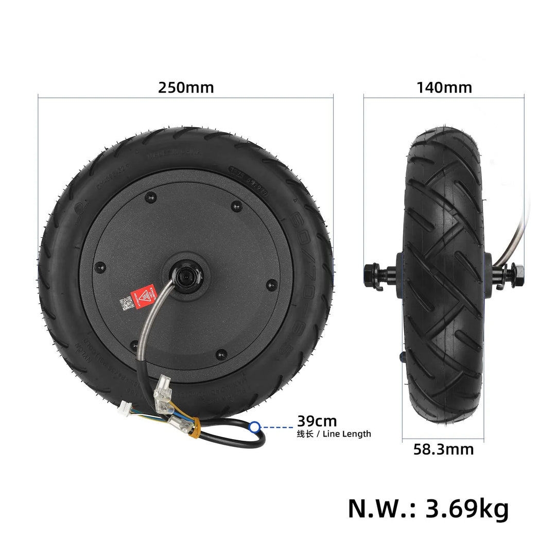 Xiaomi 5 Motor with YUANXING 60/70-6.5 Vacuum Tires 48V400W Motor for Xiaomi 5 Electric Scooter Engine Motor Replacement Driving Wheel Motor