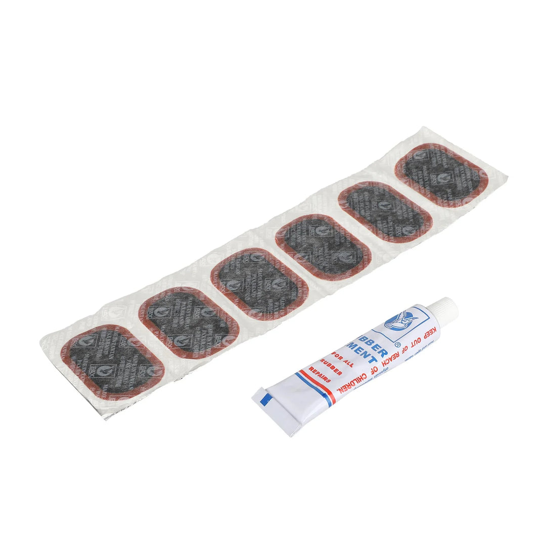 Pigeon Big Piece 24 Pcs/box-Cold Patch Bicycle and Motorcycle Patch Patch Tire Repair Tool Bicycle Tire Repair Kit MTB Cycling Flat Tyre Repair Rubber Patch Glue Lever Free Cold Patch Sealant Bike Inner Tube Repair Tool