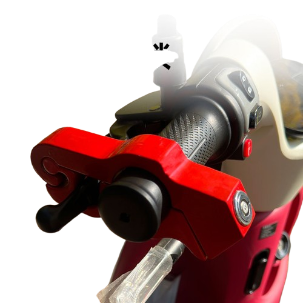 Anti-theft handlebar throttle lock