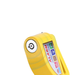 Bicycle disc brake lock alarm