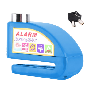 Bicycle disc brake lock alarm