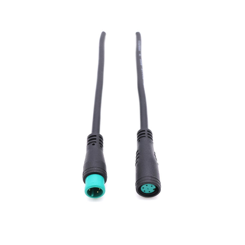 M8 waterproof connector cable with 5-pin green head 60cm male/female connector