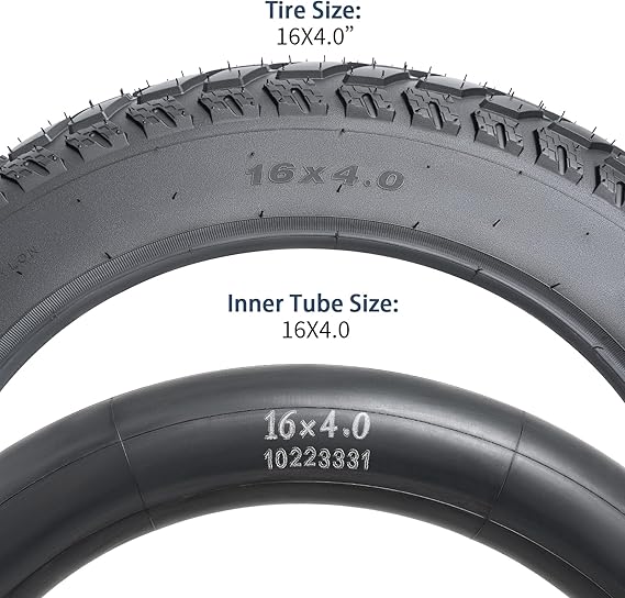 2-PCS 16 inch Heavy Duty 16x4.0 Fat E-Bike Tires